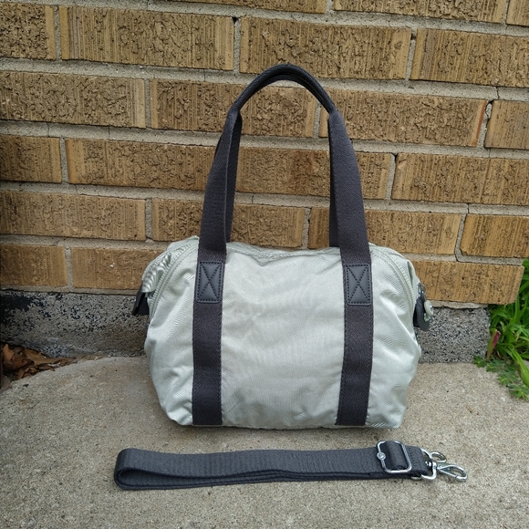 Kipling Dynamic Silver Sage Grey Art Mini Satchel Crossbody - Picture 8 of 15